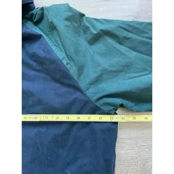 Vintage 90s Nautica Spellout Logo Full Zip Snap Hidden Hood Dad Jacket Sz M - Picture 12 of 14